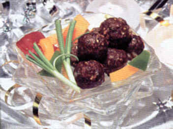 Savory Bison Oven Roasted Meat Balls